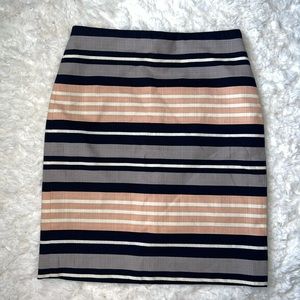Striped Pencil Skirt